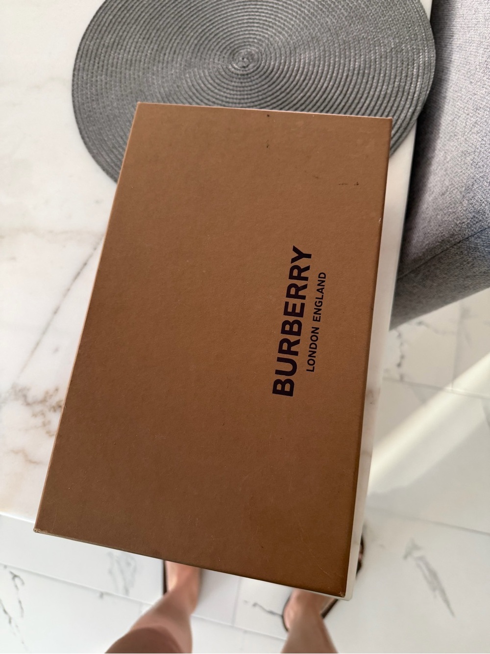 Burberry Pink Vintage Check Canvas Low-Top Sneakers with Black Heel - Picture 7 of 8
